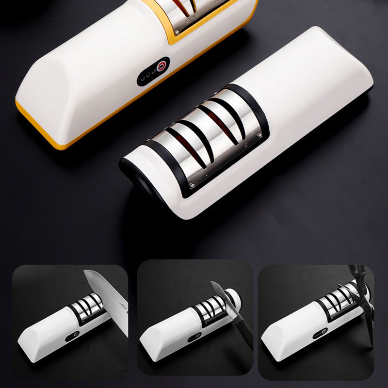 USB Electric Knife Sharpener – Fast, Adjustable & Rechargeable