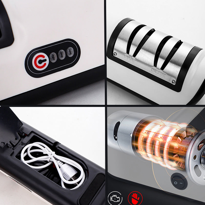 USB Electric Knife Sharpener – Fast, Adjustable & Rechargeable