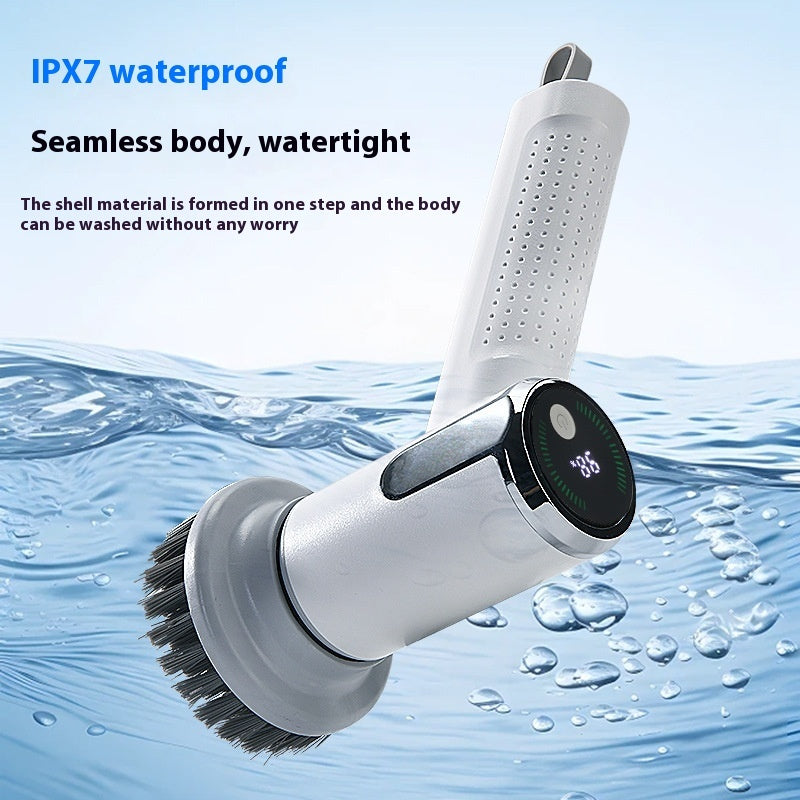 Smart Electric Cleaning Brush – Waterproof & Wireless with Display