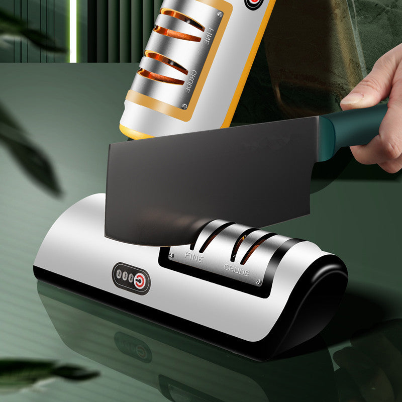 USB Electric Knife Sharpener – Fast, Adjustable & Rechargeable