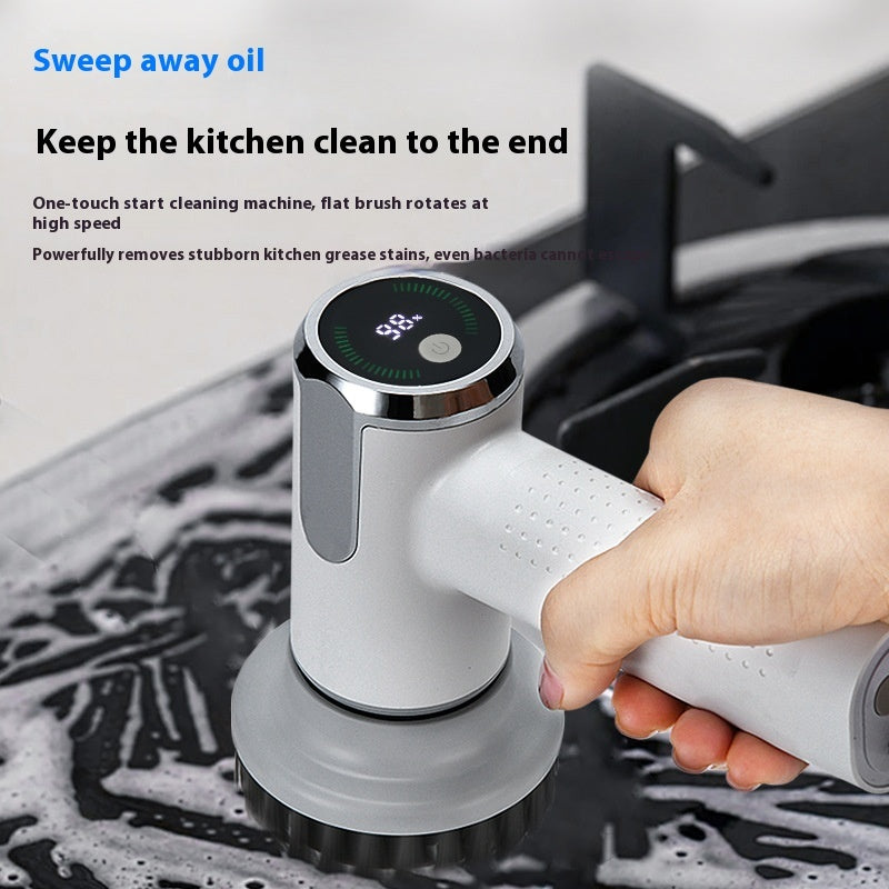 Smart Electric Cleaning Brush – Waterproof & Wireless with Display