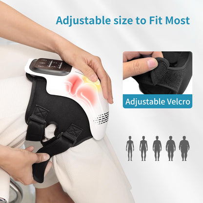 Rechargeable Heated Knee Massager with Infrared & Vibration Therapy