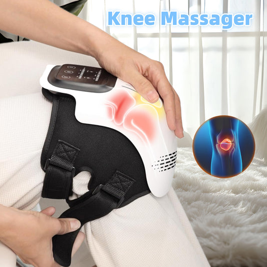 Rechargeable Heated Knee Massager with Infrared & Vibration Therapy