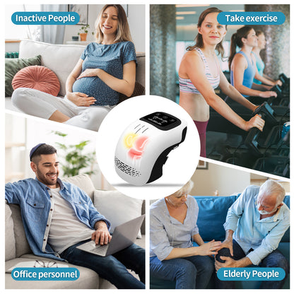 Rechargeable Heated Knee Massager with Infrared & Vibration Therapy