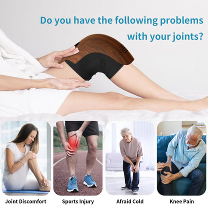 Rechargeable Heated Knee Massager with Infrared & Vibration Therapy