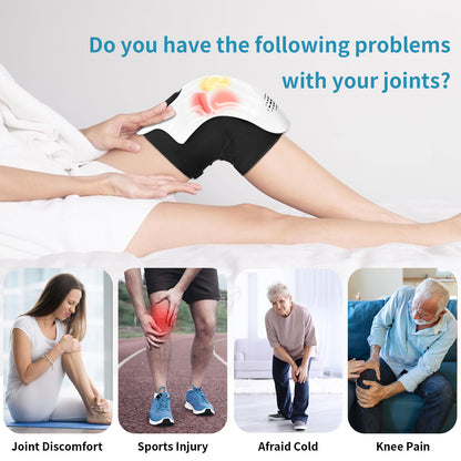 Rechargeable Heated Knee Massager with Infrared & Vibration Therapy
